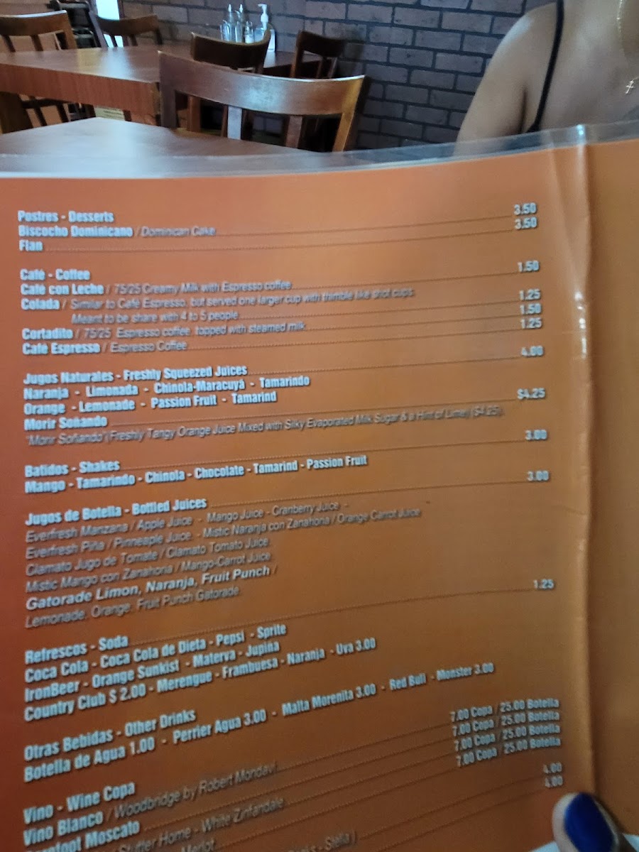 Mangu Cafe Restaurant Photo Menu 1