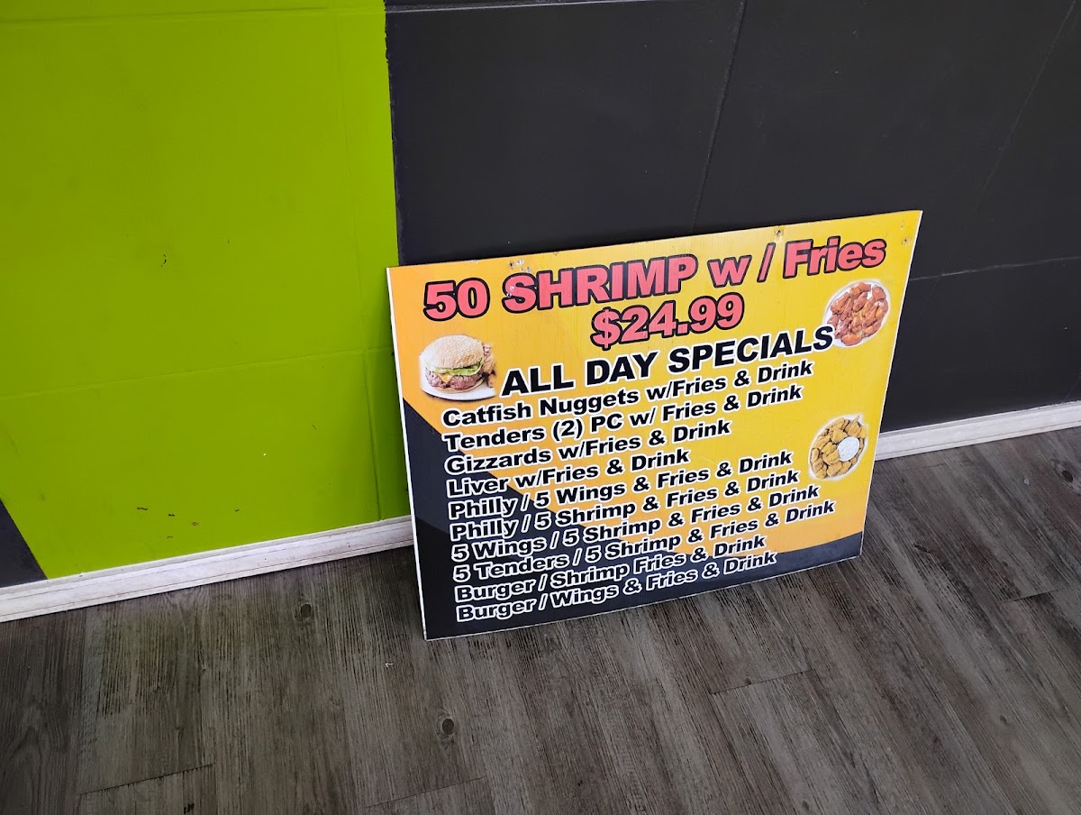 Tunis Seafood, Wings & Subs Photo Menu 1