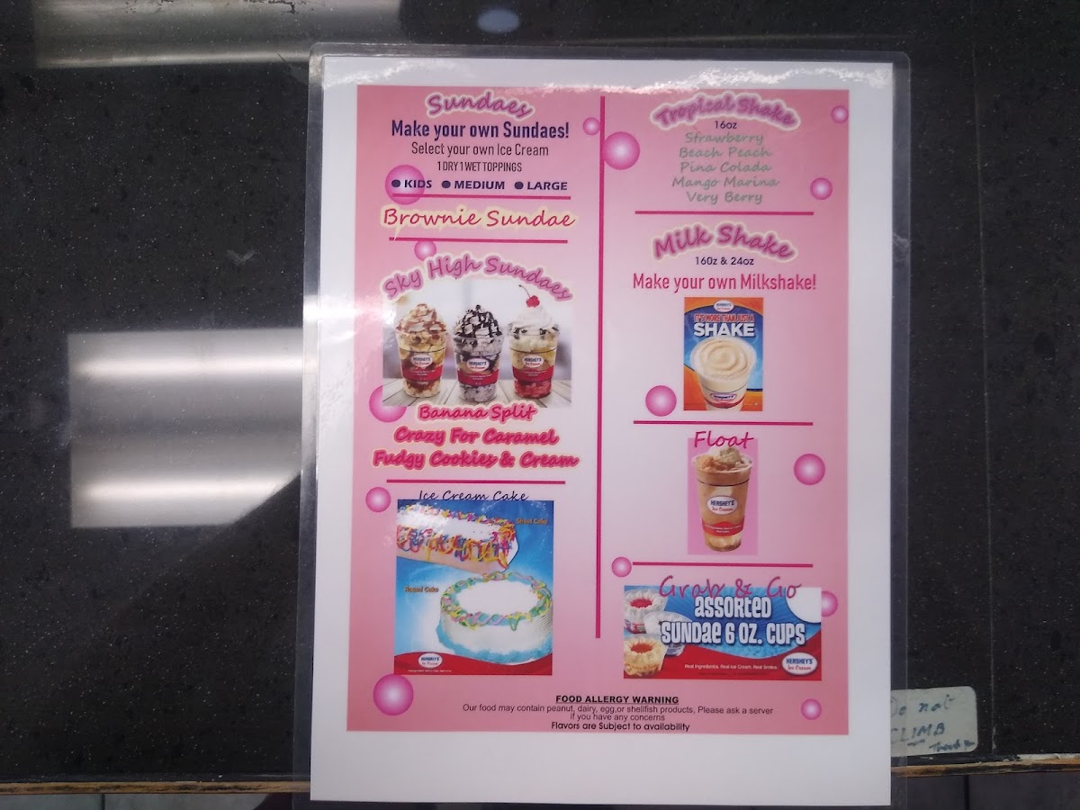 Hershey’s Ice Cream Photo Menu 4