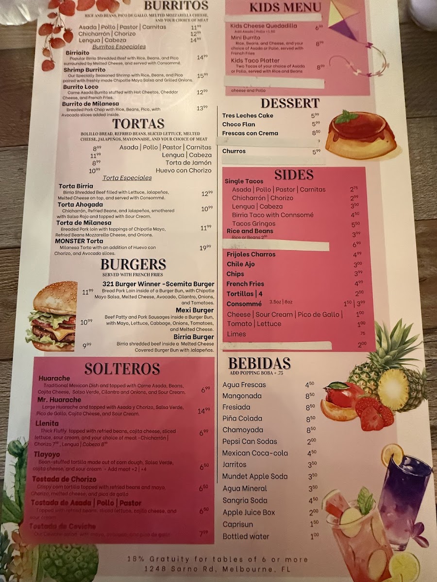 Munchies En Ruedas Photo Menu 4