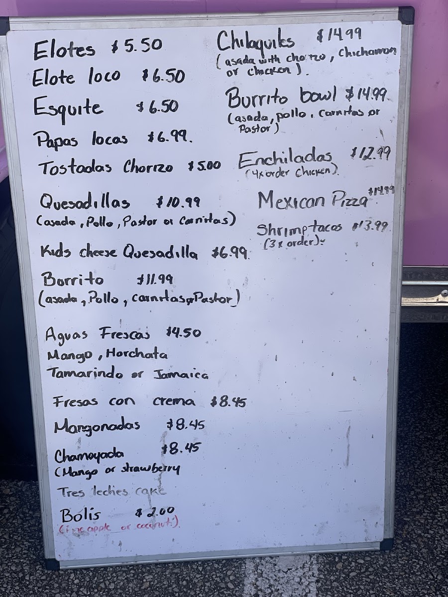 Munchies En Ruedas Photo Menu 8