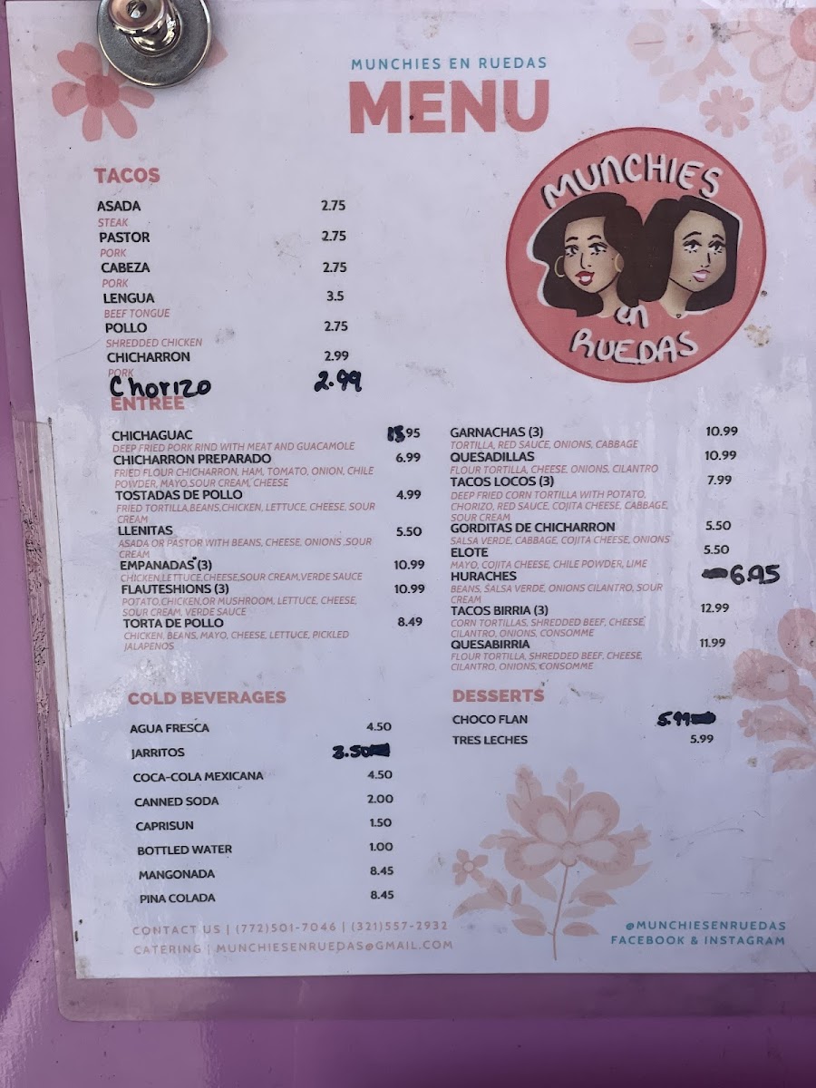 Munchies En Ruedas Photo Menu 9