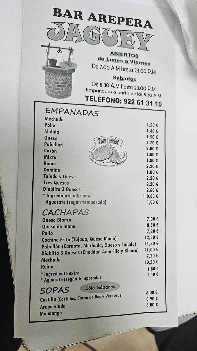 Bar Arepera El Jagüey Photo Menu 3