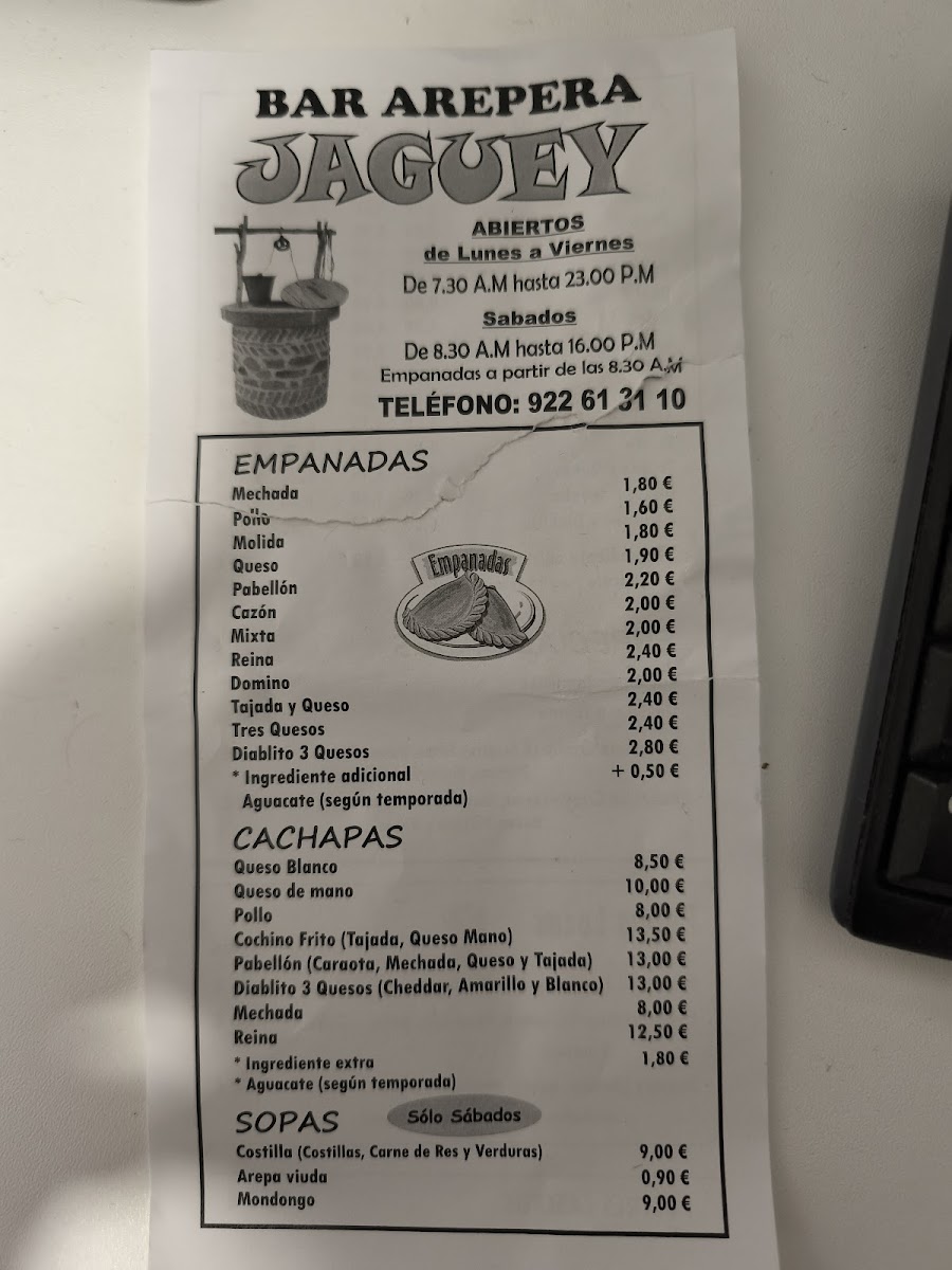 Bar Arepera El Jagüey Photo Menu 5