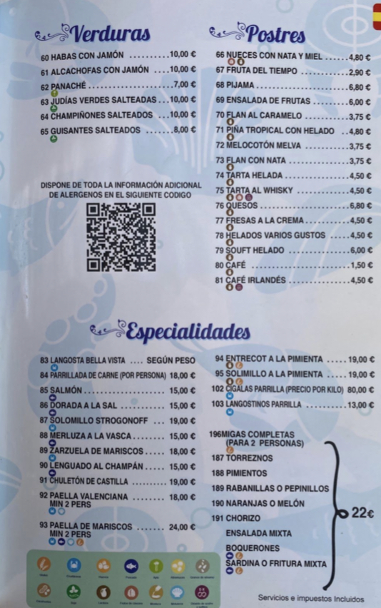 Chiringuito Tropical Photo Menu 1