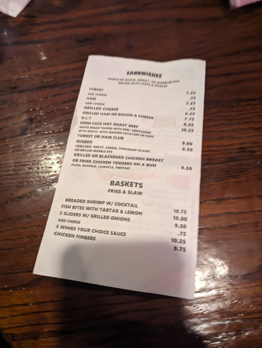 R J's Bar and grill Photo Menu 10