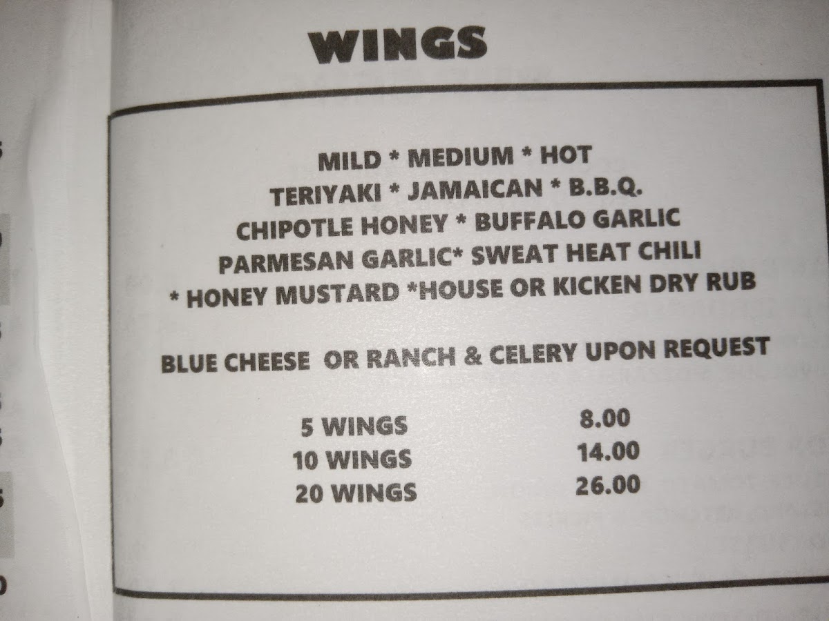 R J's Bar and grill Photo Menu 4