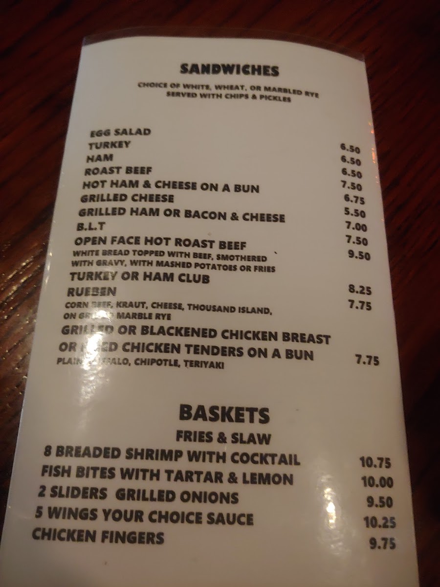 R J's Bar and grill Photo Menu 9
