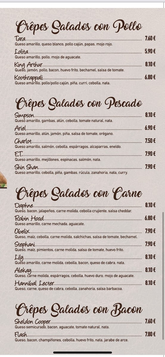 La Casa de Crêpe Photo Menu 7