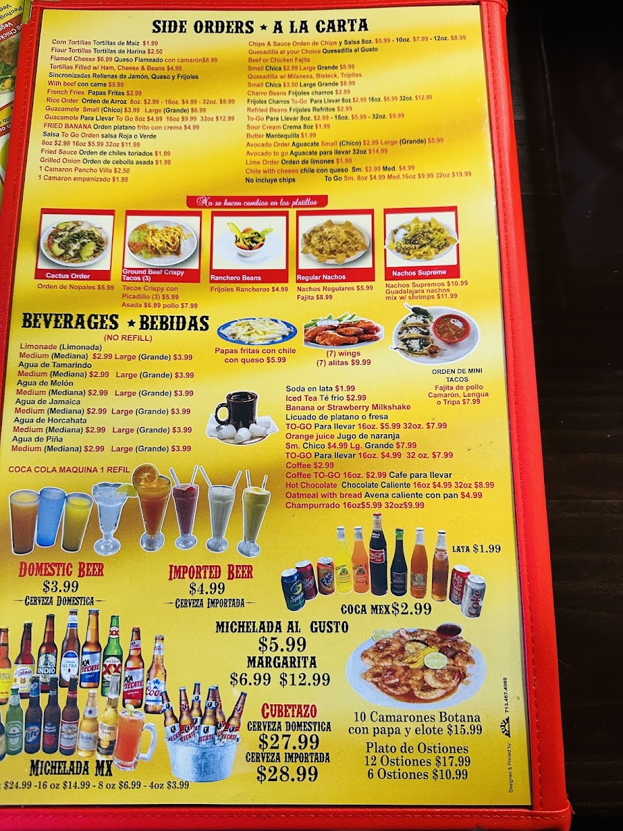 Taqueria & Restaurant El Sol De Mexico Photo Menu 8