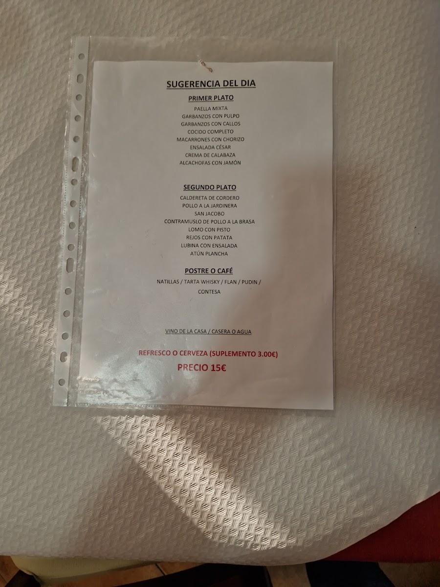 Restaurante el llano Photo Menu 3