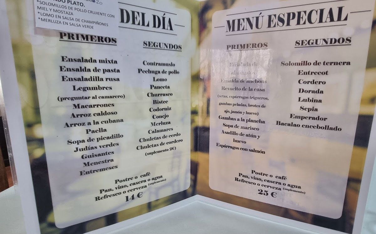 Restaurante el llano Photo Menu 6