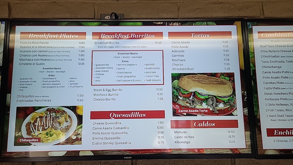 Palmitos Mexican Eatery Photo Menu 1