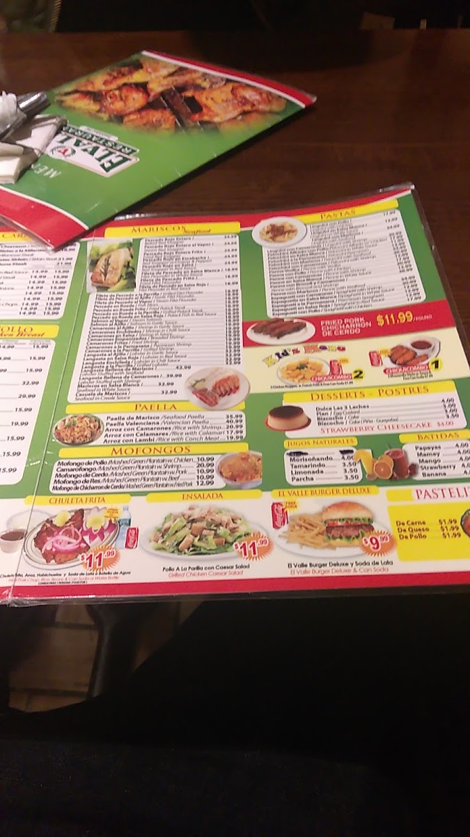 El Valle Photo Menu 8