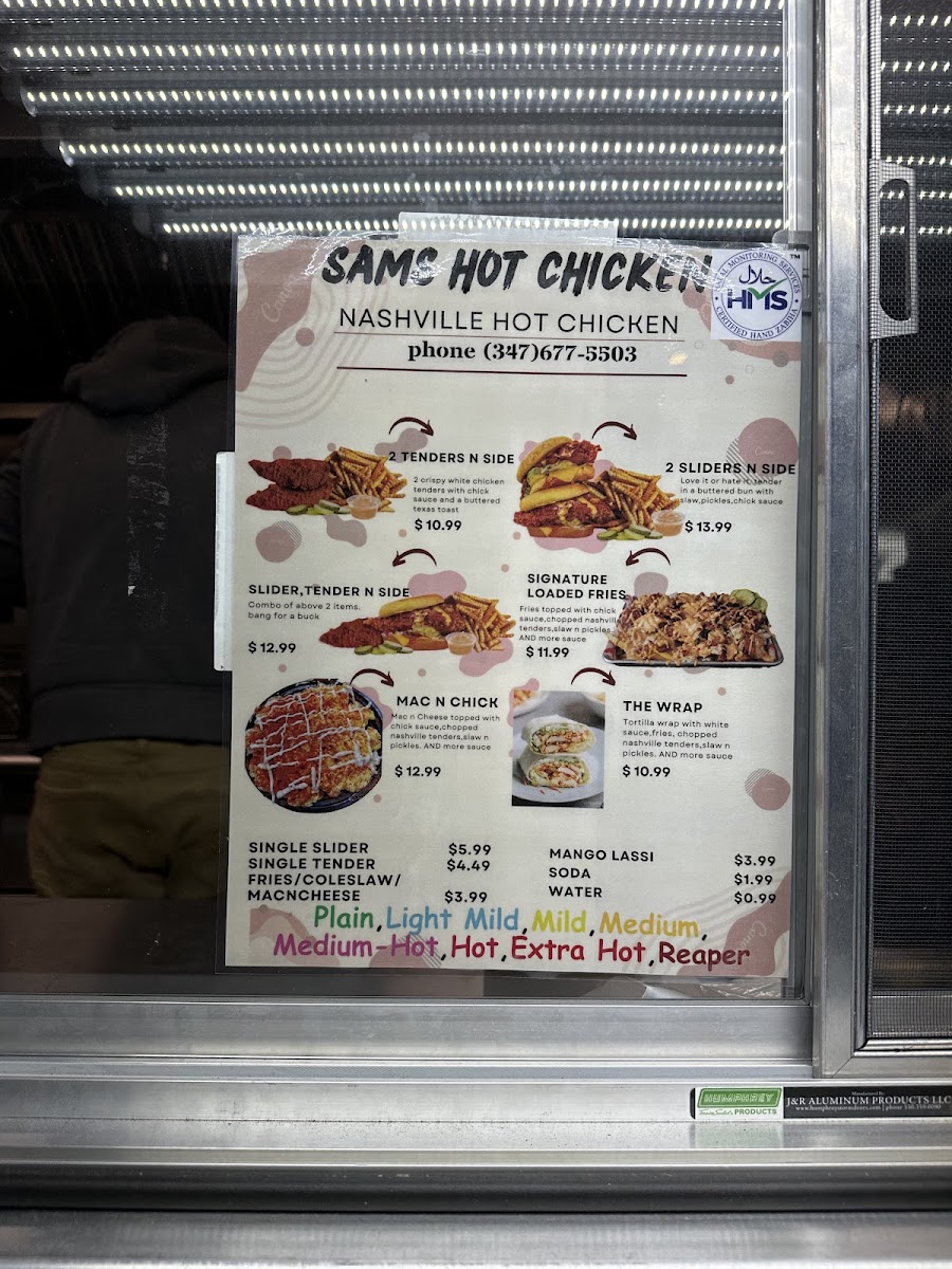 Sams hot chicken Photo Menu 2