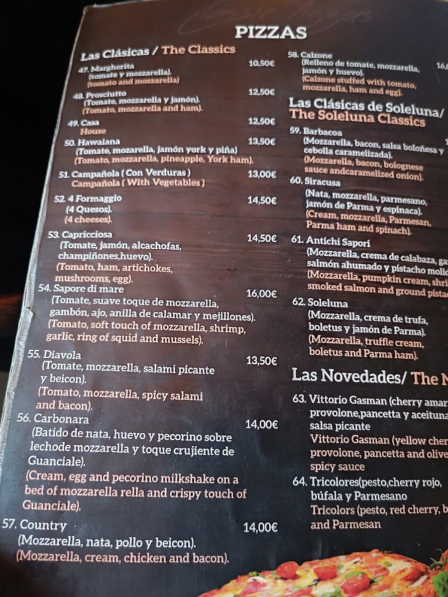 SoleLuna Photo Menu 2