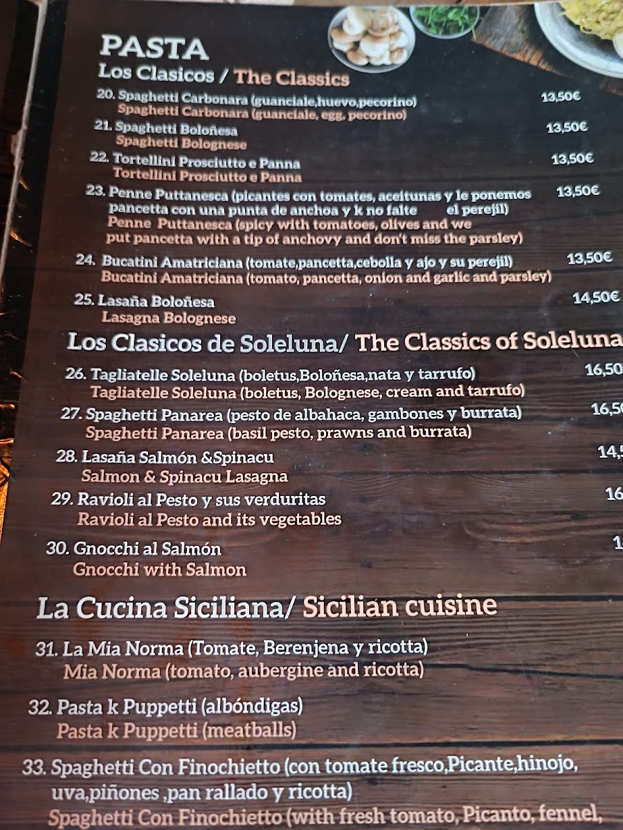 SoleLuna Photo Menu 3