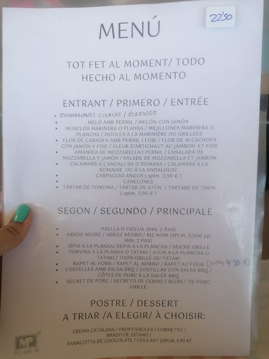 Restaurant Montserrat Photo Menu 1