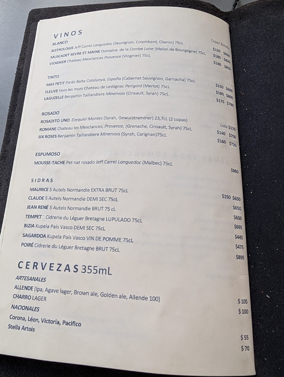 Monsieur Croque Photo Menu 1