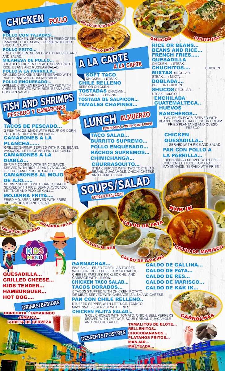 Los Churrascos Restaurant Photo Menu 1