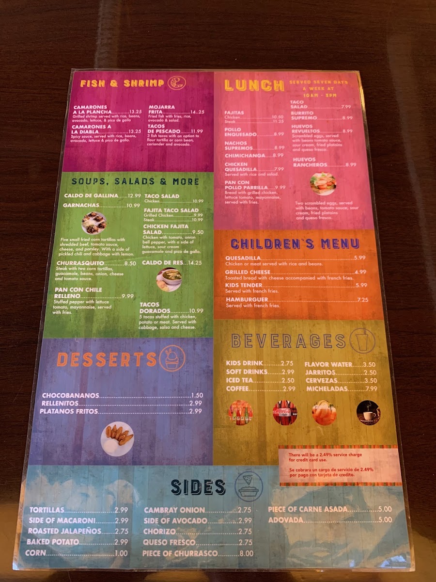 Los Churrascos Restaurant Photo Menu 6