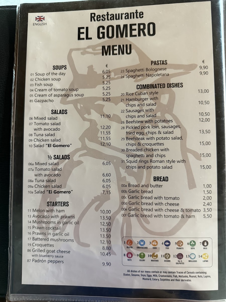 El Gomero Photo Menu 3