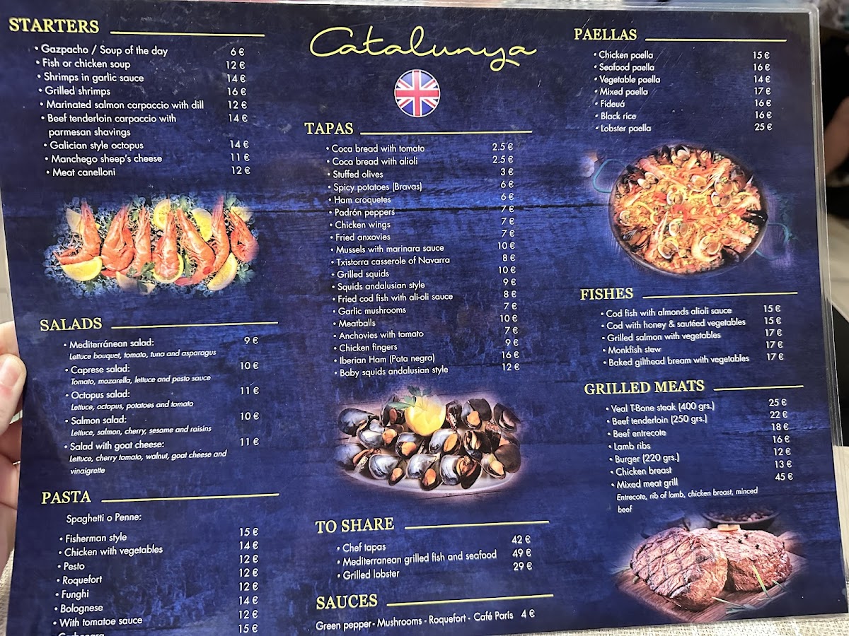 Catalunya Restaurant Photo Menu 1