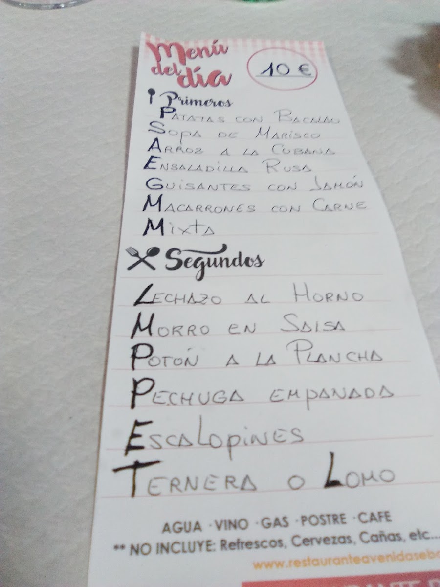 BAR RESTAURANTE AVENIDA Photo Menu 6