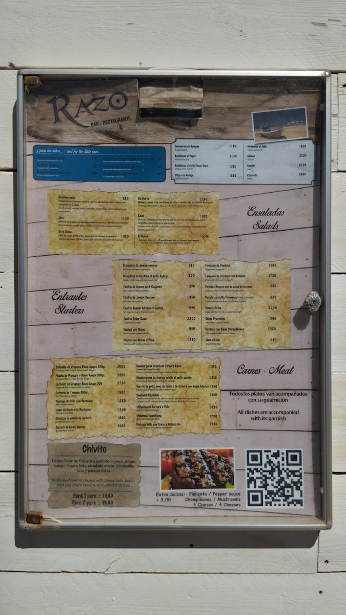 RAZO RESTAURANTE. Photo Menu 4