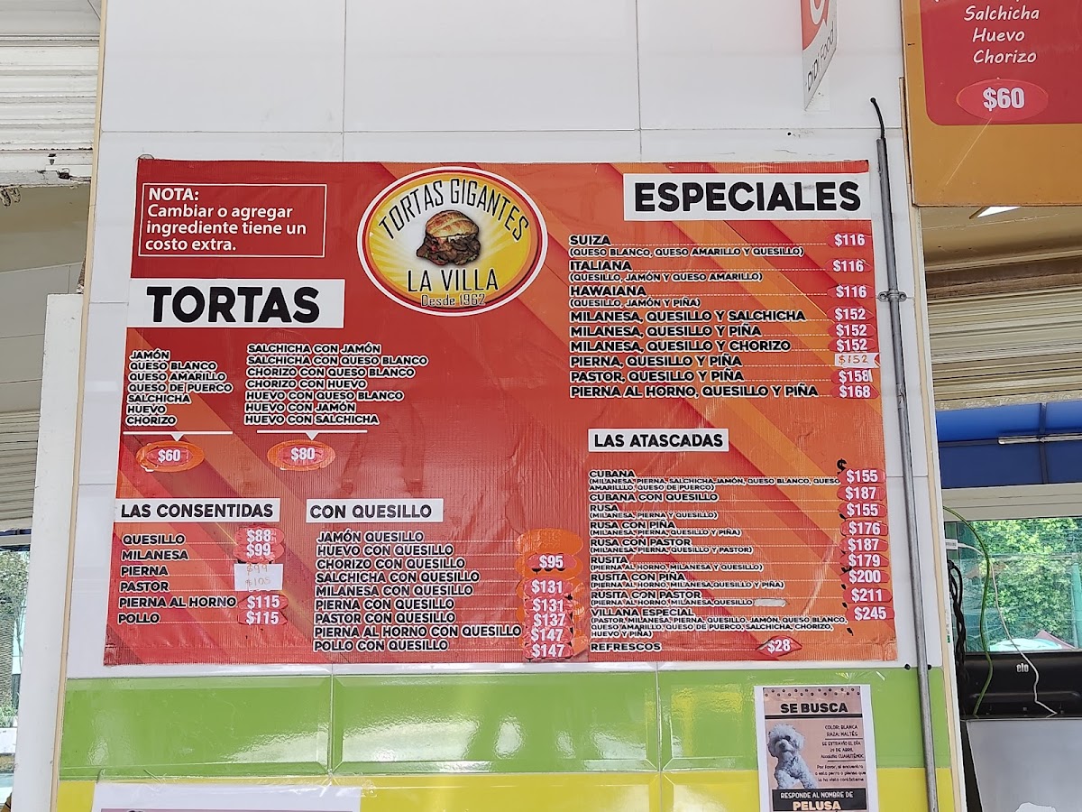 Tortas Gigantes La Villa Los No. 1 Photo Menu 1