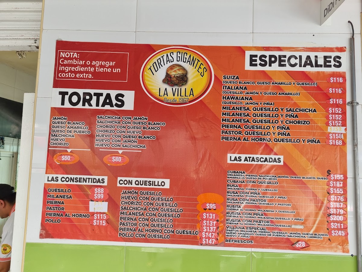Tortas Gigantes La Villa Los No. 1 Photo Menu 2