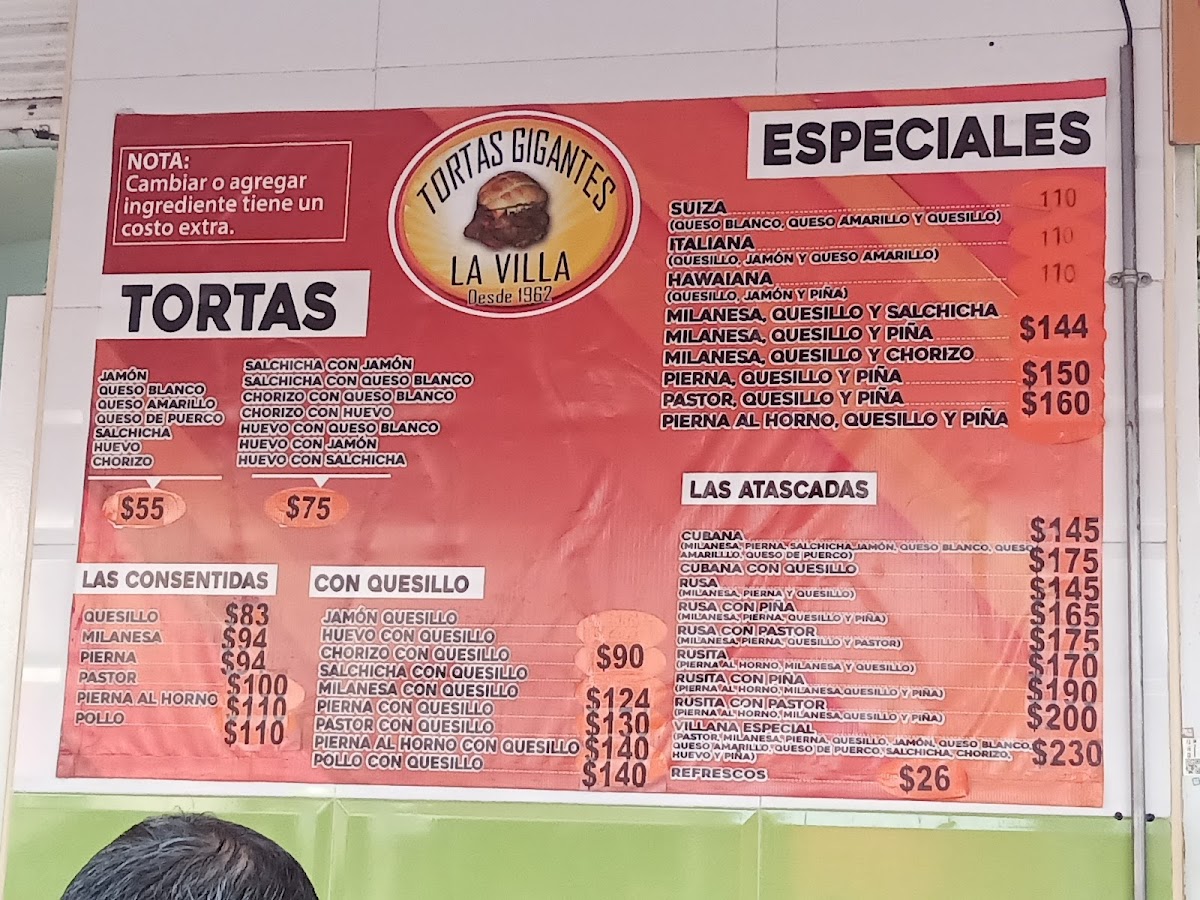 Tortas Gigantes La Villa Los No. 1 Photo Menu 3
