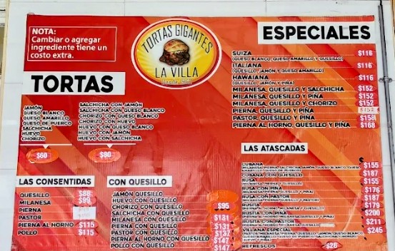Tortas Gigantes La Villa Los No. 1 Photo Menu 9