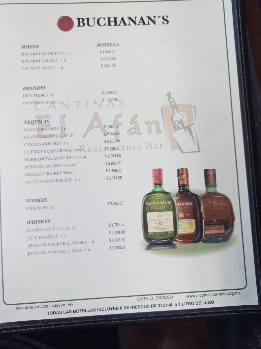 El Afán Restaurante Bar Photo Menu 2