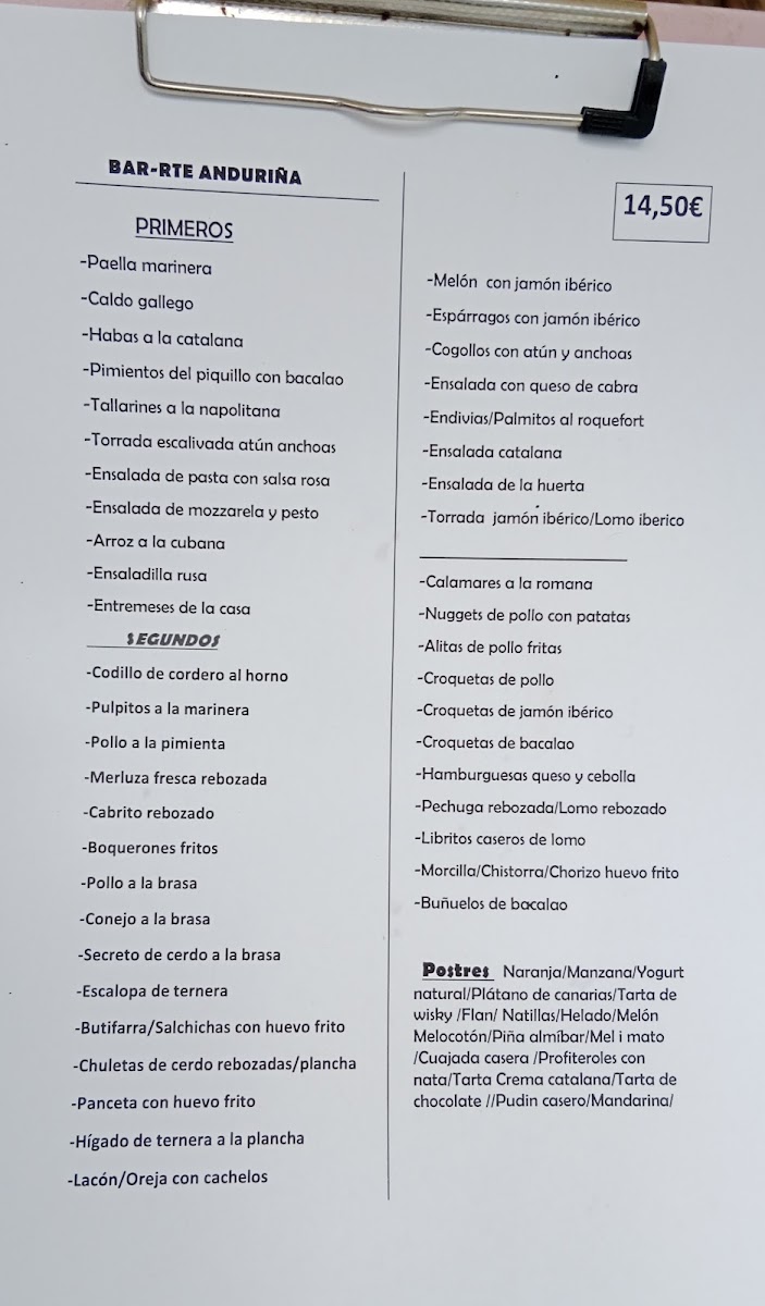 Anduriña Photo Menu 3