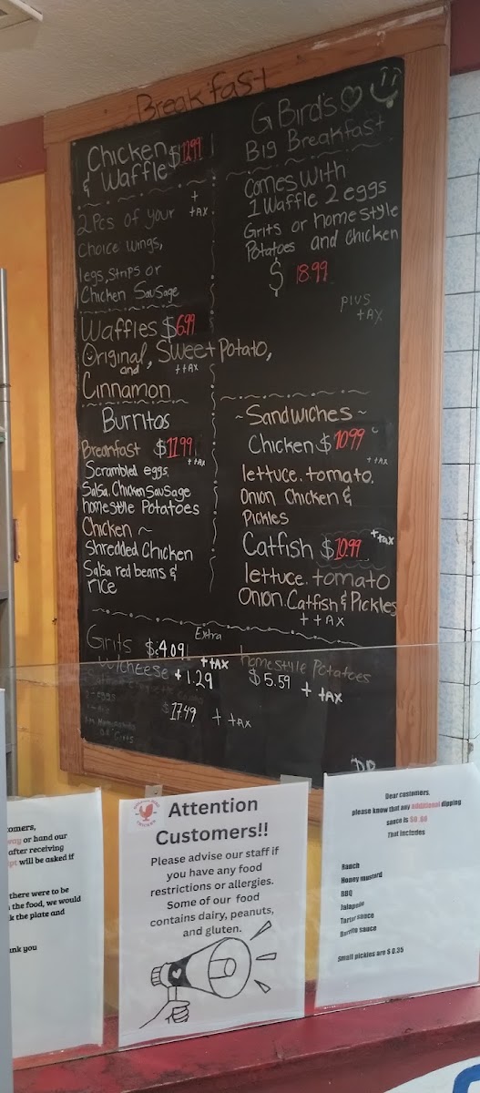 Golden Bird Photo Menu 6