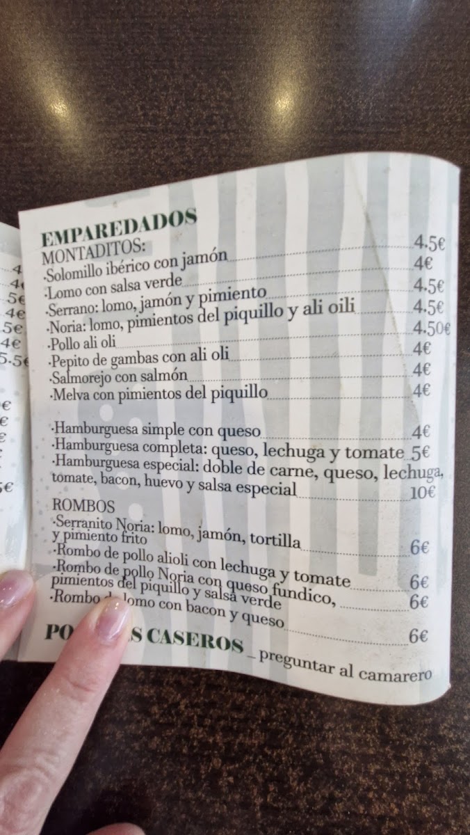 Noria Tapas Photo Menu 5