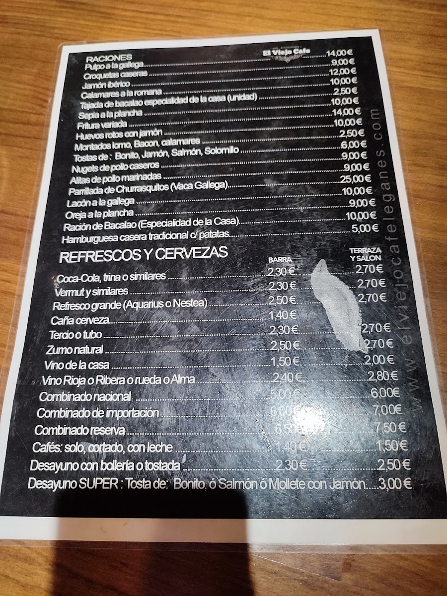 El Viejo Café Photo Menu 6