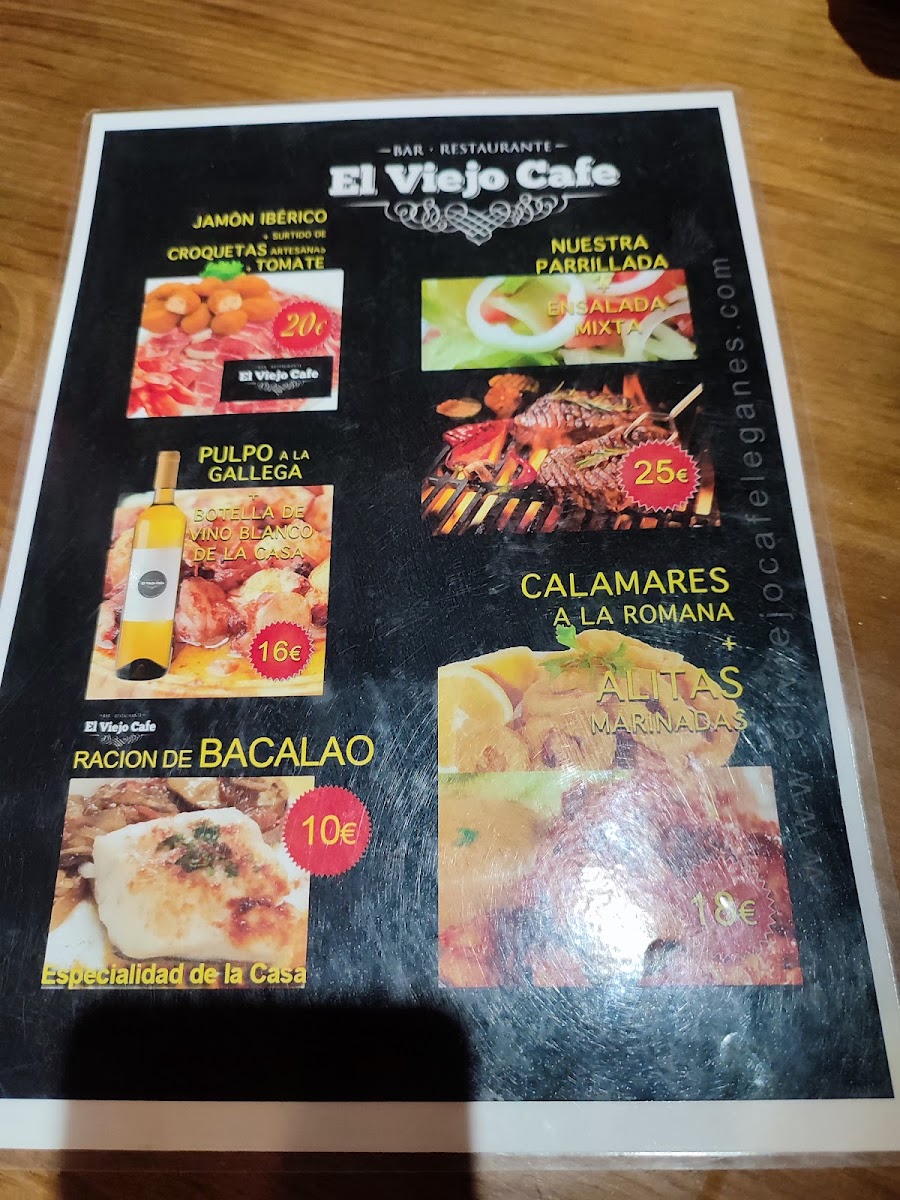 El Viejo Café Photo Menu 9