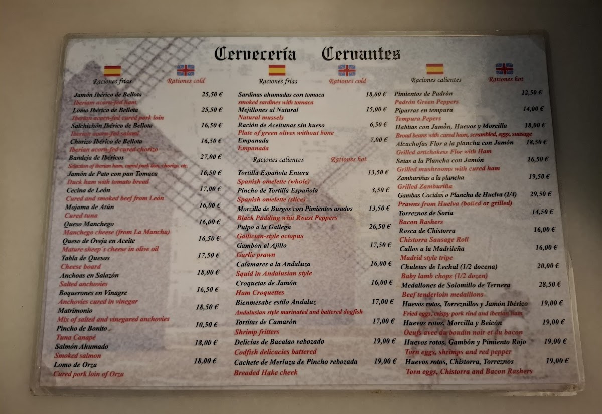 Cervantes Cervecería Photo Menu 5
