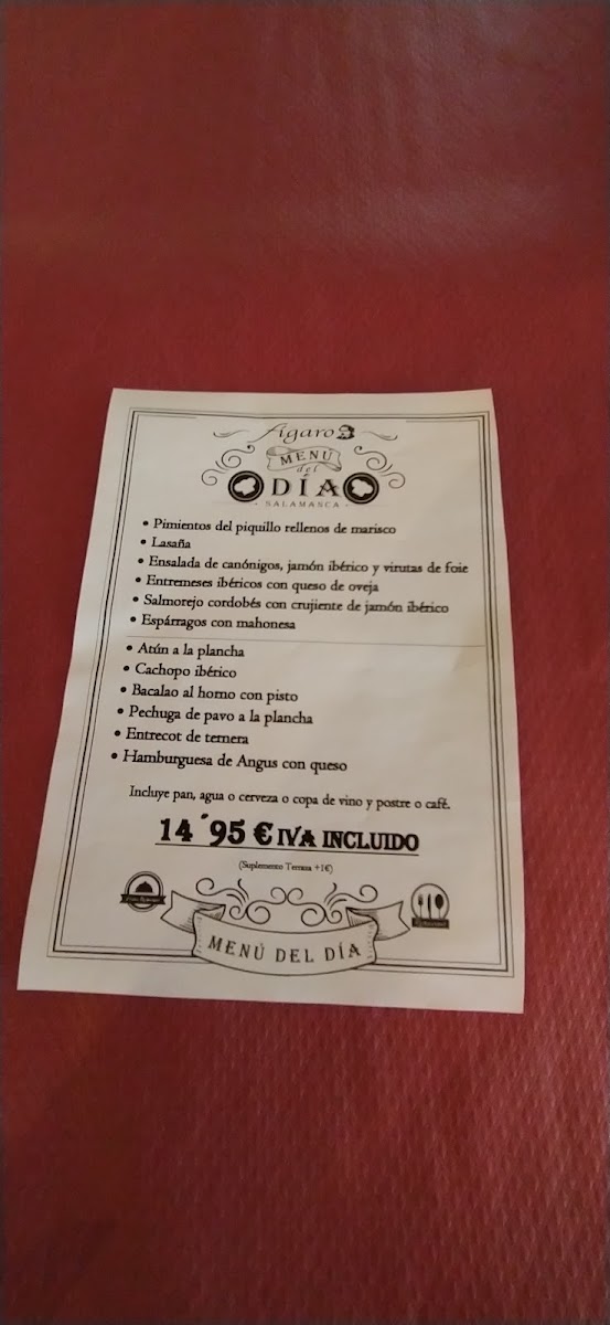 Cafetería Fígaro Photo Menu 3