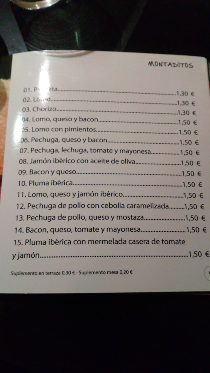 Cafetería Fígaro Photo Menu 7
