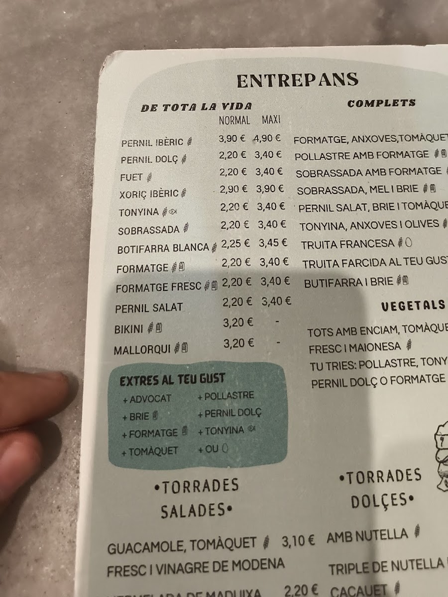 Several cafè Photo Menu 2