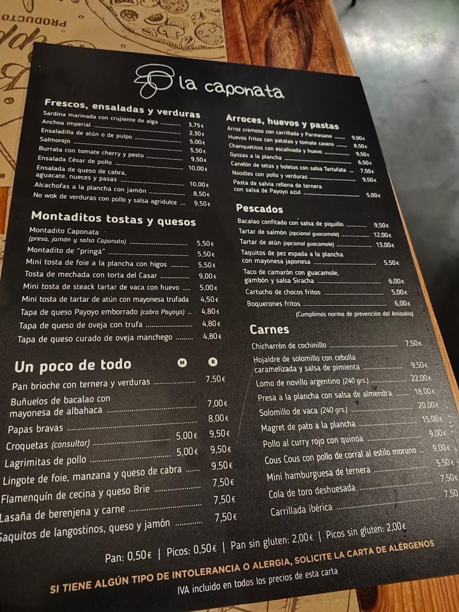 Bar La Caponata Photo Menu 1