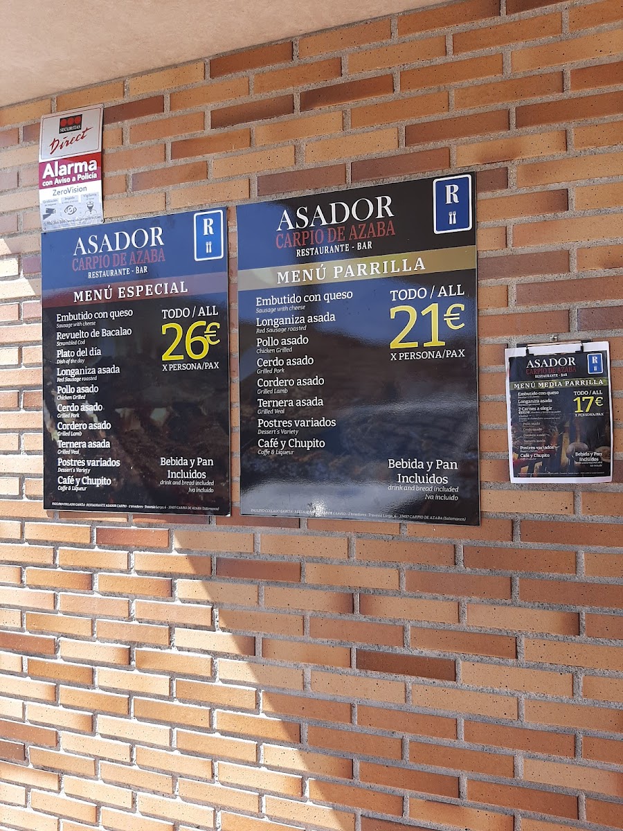 Asador Carpio de Azaba Photo Menu 4