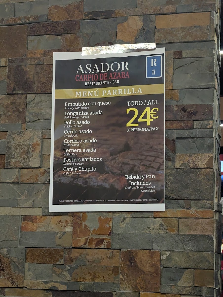 Asador Carpio de Azaba Photo Menu 7