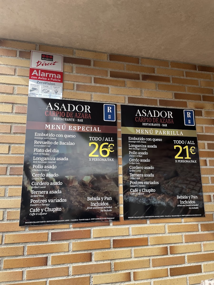 Asador Carpio de Azaba Photo Menu 8