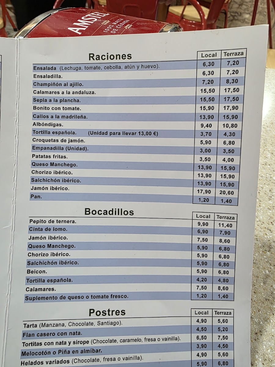 Cafetería Óskar Photo Menu 1