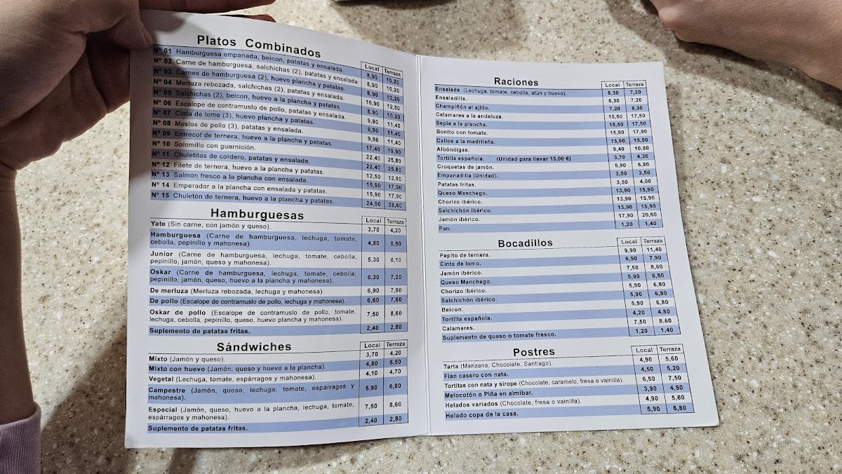 Cafetería Óskar Photo Menu 10