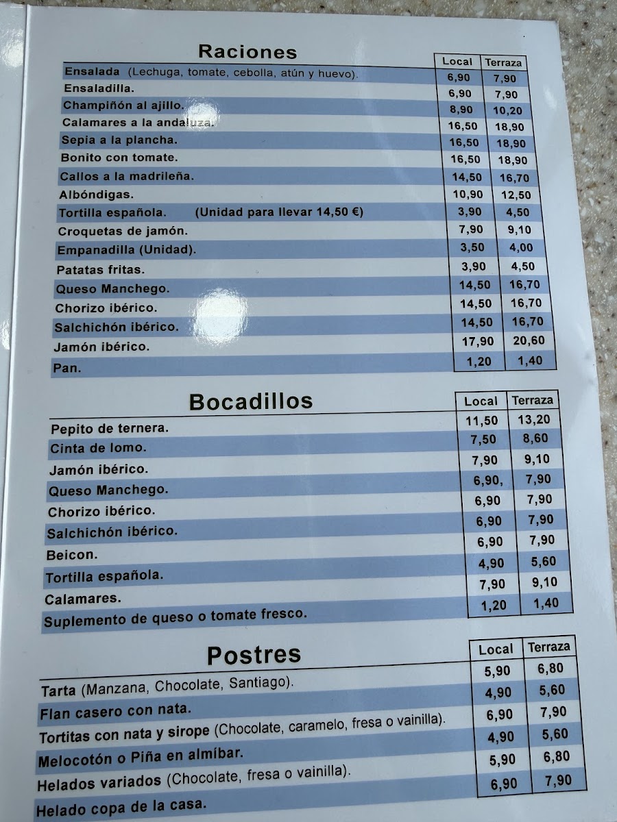 Cafetería Óskar Photo Menu 5